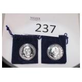 Two U.S. Barack Obama Commemorative Coin