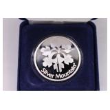 Silver Mountain One Troy Oz. Sterling Silver Coin
