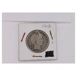 1912 Barber Half Dollar Coin