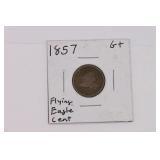 1857 Flying Eagle One Cent Coin