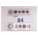1965 & 1966 Whitman Birth Year 5 Coin Collection