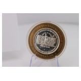 New York New York $10 Silver Casino Gaming Coin
