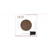 1858 Flying Eagle One Cent Coin