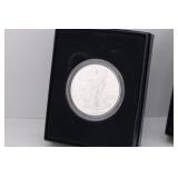 Two 2007 American Eagle Silver Uncirc. Coins