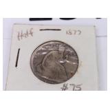 1877 Liberty Silver Half Dollar Coin
