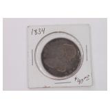 1834 Capped Bust Silver Half Dollar