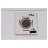 1852 Silver Three-Cent Piece Coin
