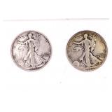 1942-D & 1942-S Walking Liberty Silver Half Dollar