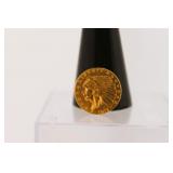 1915 Indian Head Gold $2.50 Quarter Eagle Coin