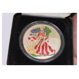 2000 U.S. Silver Eagle Colorized Uncirc. Coin