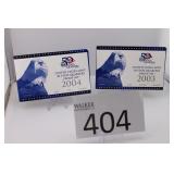 2003 & 2004 US State Mint Quarters Proof Sets