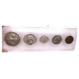 1946 Birth Year 5 Coin Collection