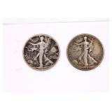 1941 & 1941-D Walking Liberty Silver Half Dollars