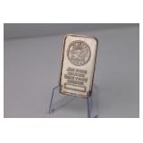 Silver Eagle .999 Fine One Troy Oz. Bar