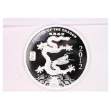 2012 Year of The Dragon 2 Troy Ounces Coin