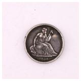 1838-O Seated Liberty Dime