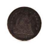 1857 Seated Liberty Half Dime