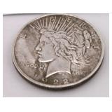 1922 P Peace Silver Dollar Coin