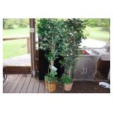 Two Large Artificial Trees