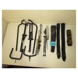 2 Music Stands, 2 Guitar Stands, 4 Guitar Straps