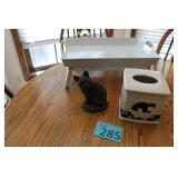 Metal Lap Tray, Ceramic Tissue Holder, Iron Door