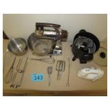 Sunbeam Mixer with Accessories, Preston Deep Fryer