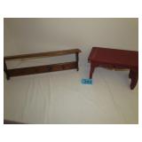 Hang Up Coat/Hat Rack & Stepping Stool
