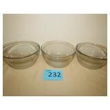 3 2 1/2 Quart Anchor Hocking Bowls