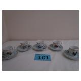 Bradford Exchange Bird Cups and Saucers