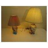 Two Shell Lamps