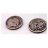 1863 & 1880 Indian Head One Cents