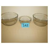 3 Anchor Hocking Bowls