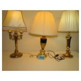 Three Brass Lamps
