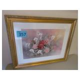 Beautiful Print Under Glass