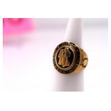 Yellow Gold Vintage Colegio Americano Quito Ring