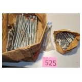 Box of Lag Bolts, Gutter nails, Bolts, Washers