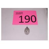 Vintage Sterling Silver St. Christopher Pendant