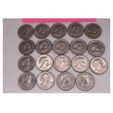 Nineteen 1980 Susan B. Anthony Dollar Coins