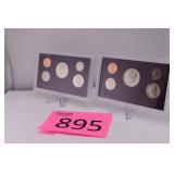 Two 1991 U.S. Coin Proof Sets