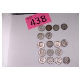 1965, 1968, 1974, 1989, 1996 Kennedy Half Dollars