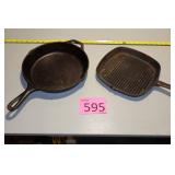 One Lodge 10" Skillet, 9" Skillet Broiler