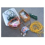 Five Extension Cords, Coin Wrappers, Birdhouse