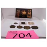 Collection of Vintage Medals and Coins