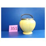 Vintage Yelllow Biscuit Barrel