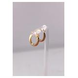 14K Yellow Gold Hoop Earrings