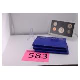 Three 1972 Mint Coin Proof Sets