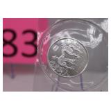 2012 Yr Of The Dragon Silver 1/2 oz. Coin Uncirc.
