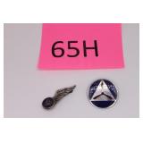 WWII Sterling Silver Civil Air Patrol Cap Badges