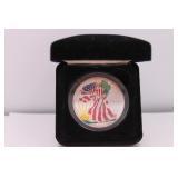 2000 Unci. Colorized American Eagle Silver Dollar