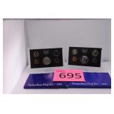 Two 1968 U.S. Mint Coin Proof Sets